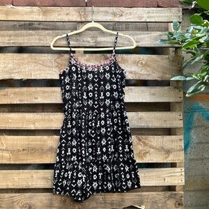 Body Glove Boho Print Tie-Back Mini Dress